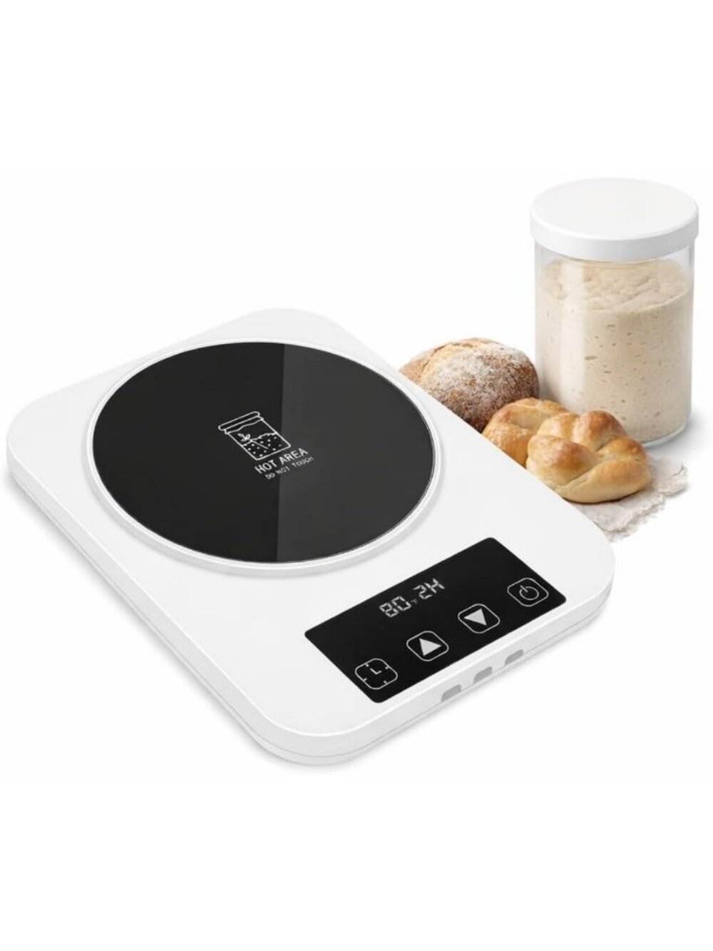 Sourdough Starter Warmer with Precision Temp Control, Auto On/Off, 12-Hour